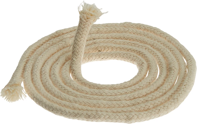 Spirituslampe aus Klarglas 100 ml  Packung  Docht Ø 5 mm, geflochten, Meterware