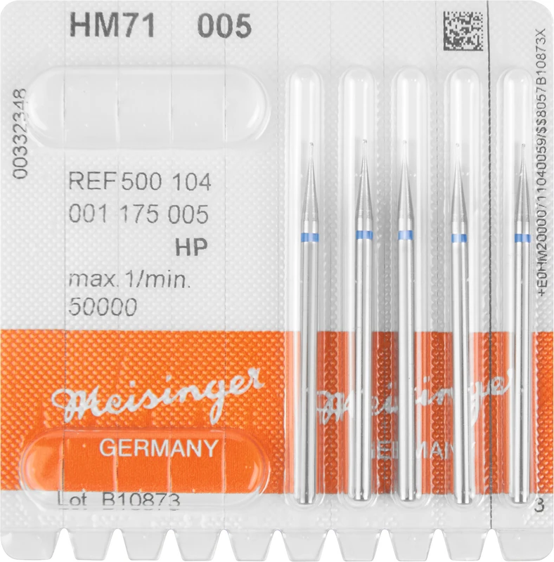 HM-Bohrer 71  Packung  5 Stück HP, Figur 001, ISO 005