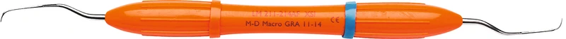 LM Macro Gracey  Stück  Figur 11\14, mesial-distal, orange, LM-ErgoMax Griff