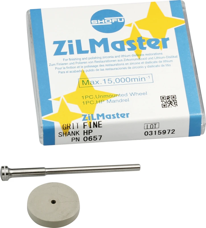 ZiLMaster  Packung  3 Stück unmontiert, gelb fine, Rad, ISO 170