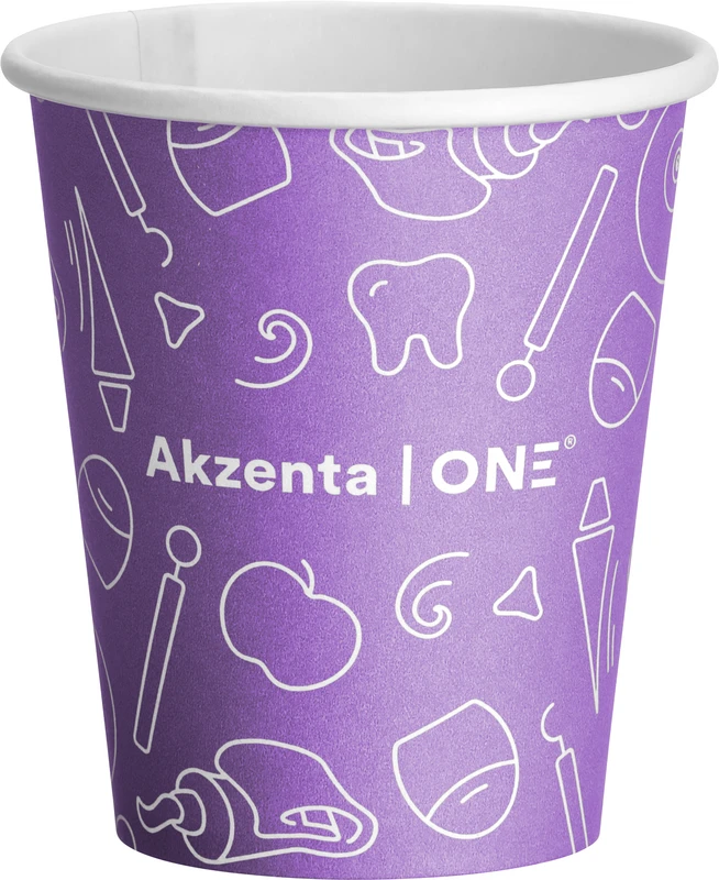 Akzenta ONE Pappbecher  Karton  20 x 50 Stück purple rain, 200 ml