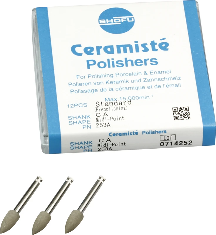 Ceramisté  Packung  12 Stück Standard, RA, Figur Midispitze, ISO 060