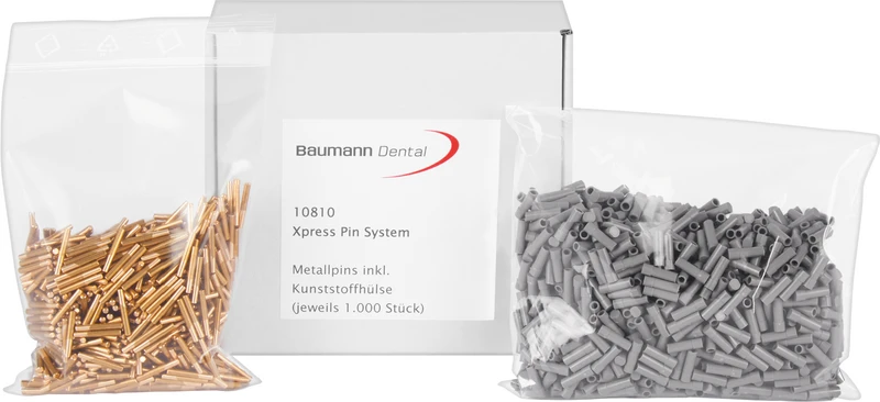 Xpress Pinsystem  Packung  1.000 Stück inklusive Hülsen