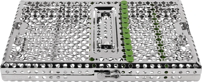 IMS Container Kassette  Stück  für 12 Instrumente, grün