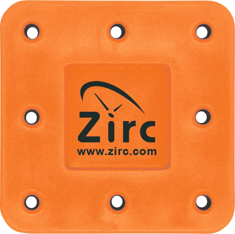 Bohrerständer  Stück  für 8 Instrumente, neonorange, 3,8 x 3,8 x 1,3 cm