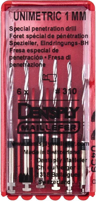 UNIMETRIC Eindringungsbohrer  Packung  6 Stück, schwarz, Gr. 310