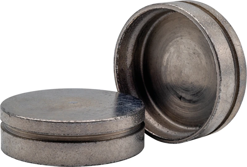 Magnet-System  Packung  50 Magnettöpfe gedreht, vernickelt