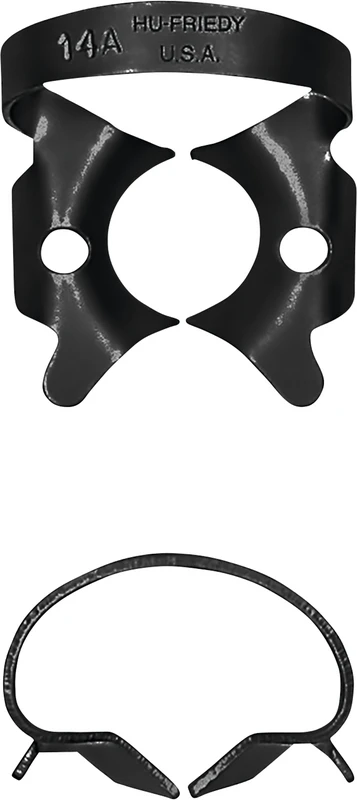 Kofferdam-Klammer Black Line  Stück  Figur 14A, für Molar