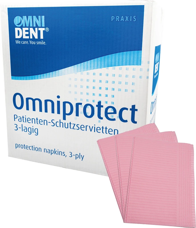 Omniprotect  Karton  500 Stück rosa