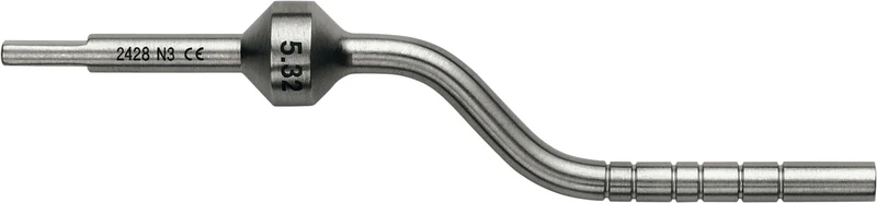 Osteotome Bone-Pusher  Stück  OSTMPU32A, 3,2 mm, gewinkelt, zylindrisch