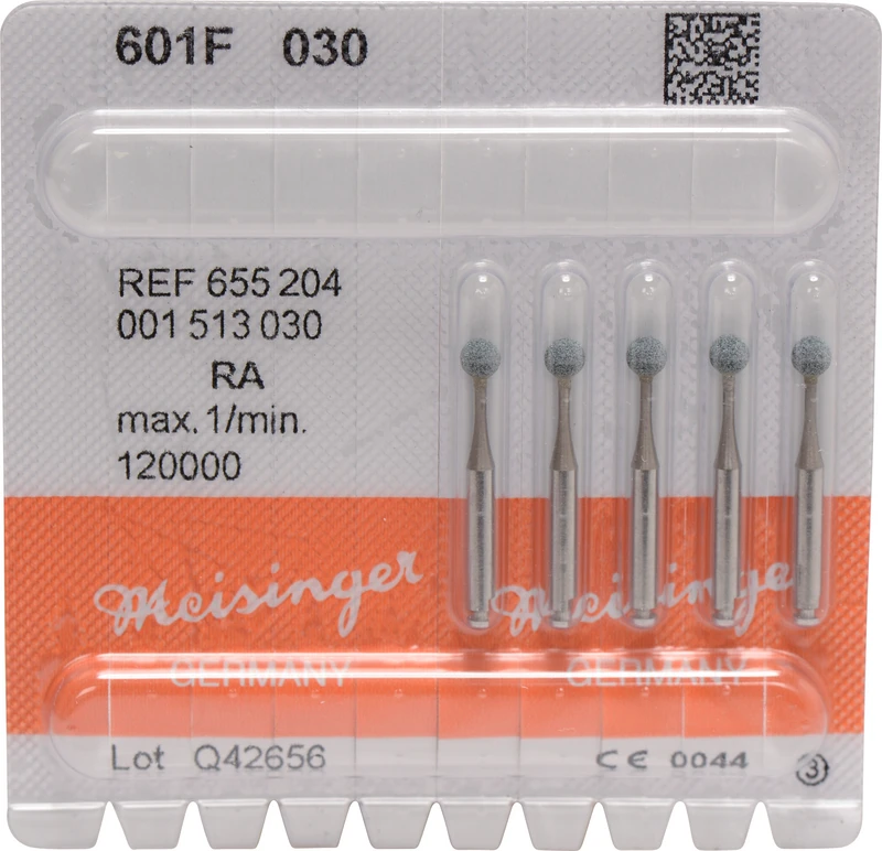 Keramische Schleifer 601  Packung  5 Stück grün fein, RA, Figur 001, ISO 030