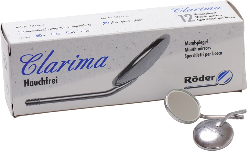 Mundspiegel Clarima  Packung  12 Stück klar, plan 4