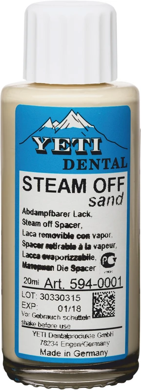 Steam off  Flasche  20 ml Dentinfarbe sand
