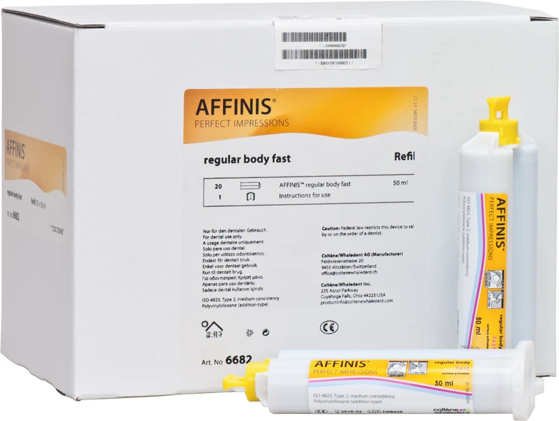 AFFINIS® System 50  Nachfüllpackung  20 x 50 ml Doppelkartusche fast regular body