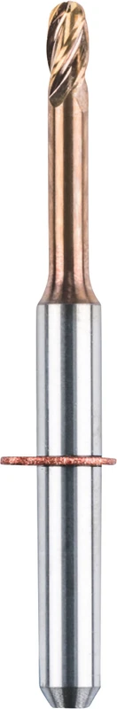 CAD\CAM 4-Schneider  Stück  kupfer, BMT, Schaft-Ø 3 mm, Figur M200-R4-32, 12 mm, ISO 020