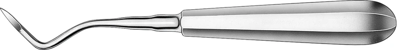 Wurzelrestentferner nach Heidbrink  Stück  580\2, Ø 2 mm, gewinkelt, rechts