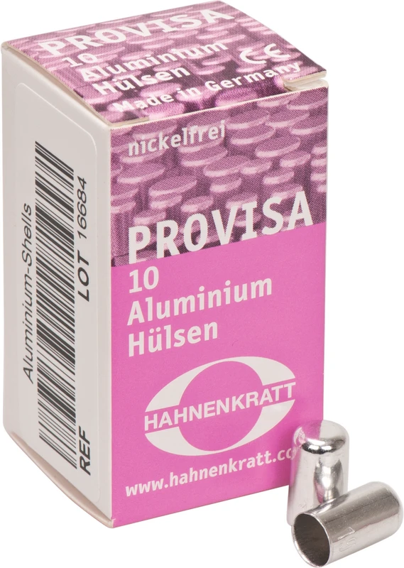 PROVISA Schutzhülsen Aluminium  Packung  10 Stück Größe 11, Ø 9,24 mm