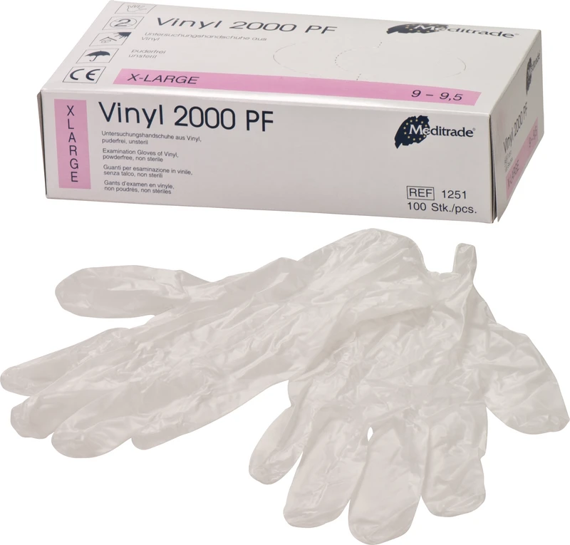 Vinyl 2000 PF  Packung  100 Stück puderfrei, weiß, XL