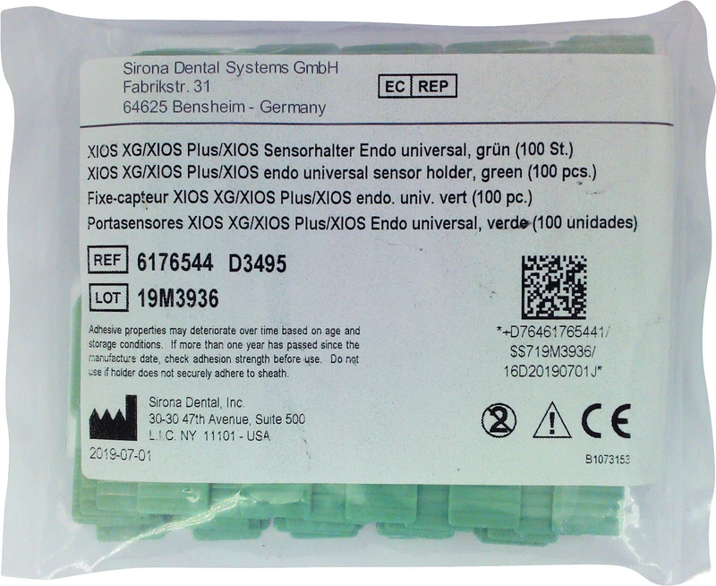 XIOS Sensorhalter  Packung  100 Stück grün