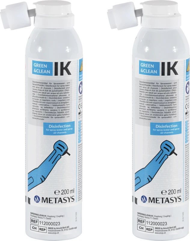 GREEN&CLEAN IK  Packung  2 x 200 ml Sprühdose, für die Turbinenkupplung Sirona T1