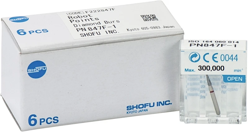 Robot Points FG  Packung  6 Stück rot fein, FG, Figur Konus Spitze Nadelförmig, 6 mm, ISO 014