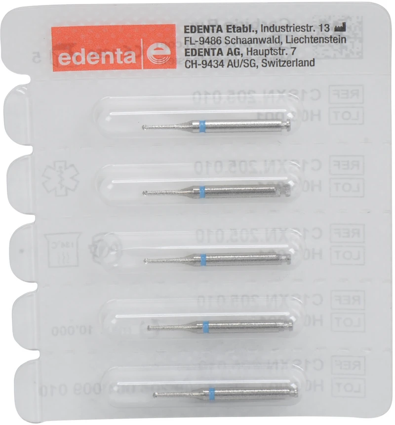 HM-Bohrer C1SXN  Packung  5 Stück Kreuzverzahnung blau, RAL, Figur 004 ISO 010