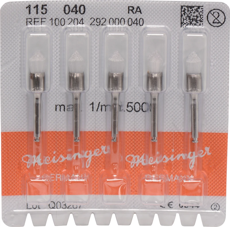 Nylonpolierbürsten  Packung  5 Stück Figur 115, ISO 040, HP