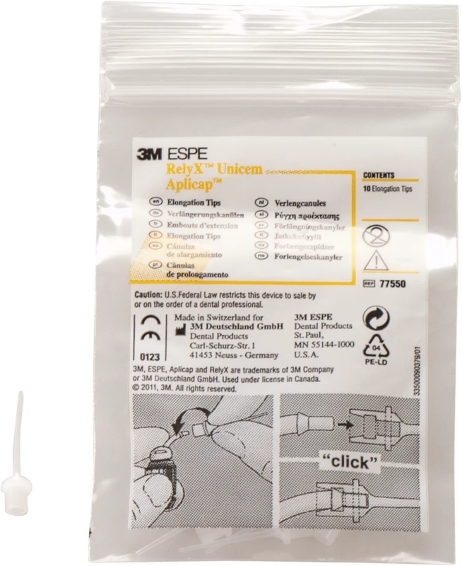 RelyX Unicem Aplicap  Packung  10 Verlängerungskanülen