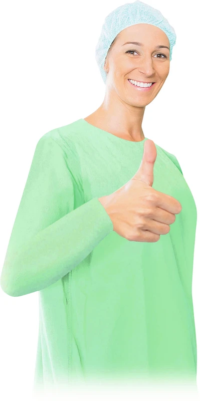 BEESANA® PP-Kittel  Karton  10 x 10 Stück grün, 110 x 140 cm