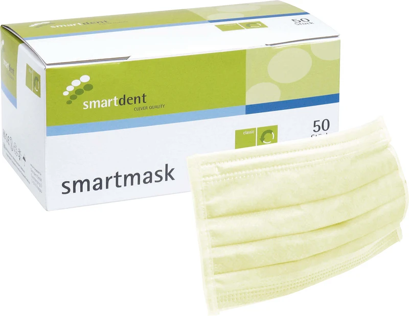 smartmask Mundschutz  Packung  50 Stück gelb