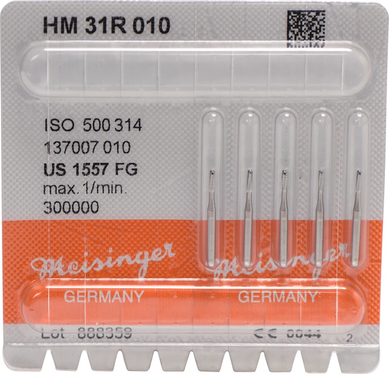 HM-Bohrer 31R  Packung  5 Stück FG, Figur 137 rund, 4,1 mm, ISO 010