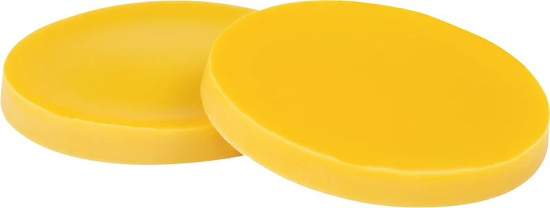 Klebewachs  Packung  6 Scheiben gelb