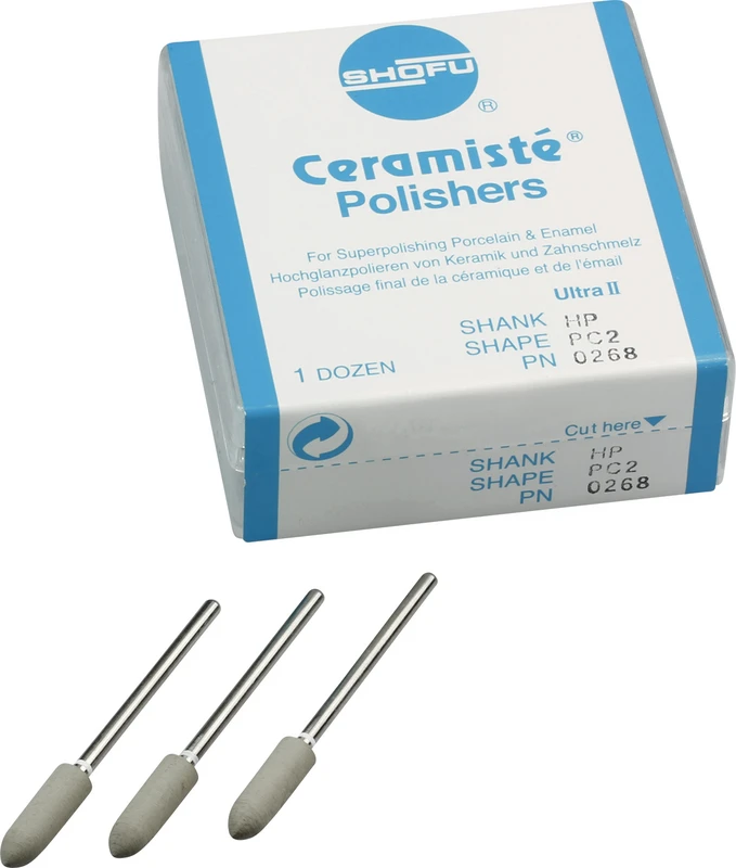 Ceramisté  Packung  12 Stück weiß ultra II, HP, Figur PC2, ISO 050