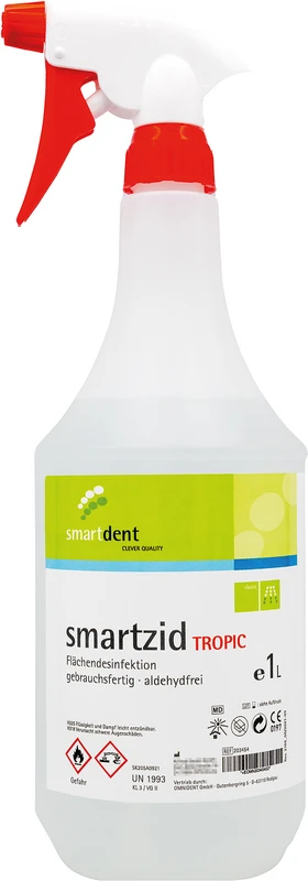 smartzid Flächendesinfektion  Flasche  1 Liter Tropic