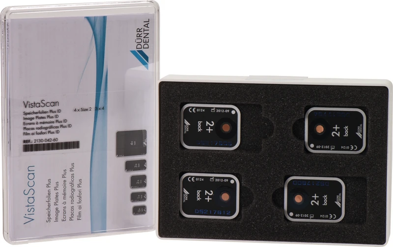 Speicherfolien VistaScan Plus  Packung  4 Speicherfolien ID Größe 2, (3 x 4 cm)