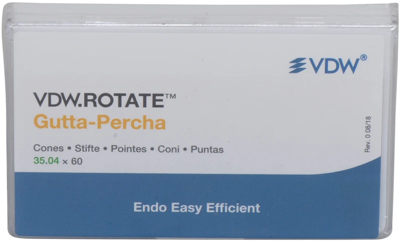 VDW.ROTATE Gutta-Percha  Packung  60 Stück Taper.04 ISO 035