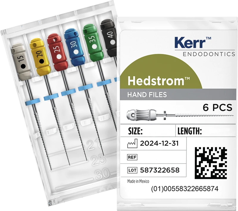 Hedströmfeilen  Packung  6 Feilen 21 mm ISO 015