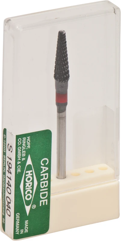 HM-Fräser 194  Stück  schwarz besch., Kreuzverzahnung, rot fein, HP, Figur S194, 13 mm, ISO 040