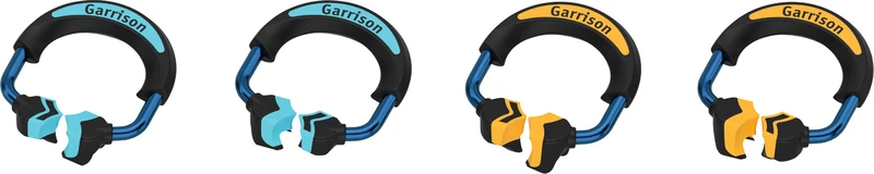 Quad-Teilmatrizensystem Ringe   Set  4 Stück (blau, orange)