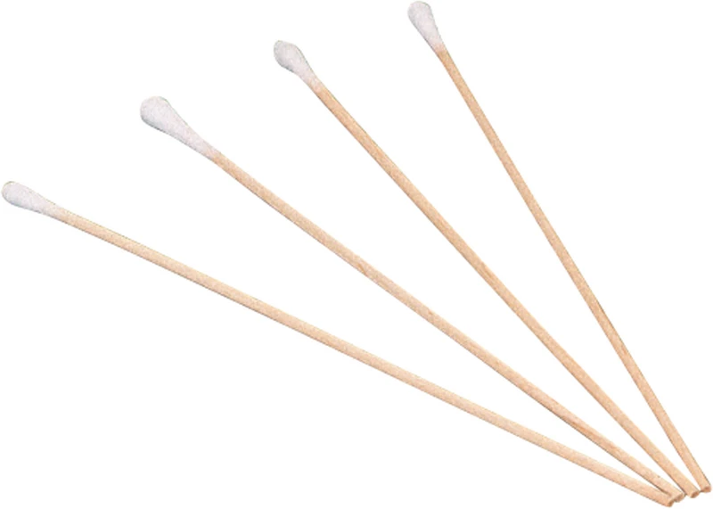 Wattestäbchen  Beutel  100 Stück 15 cm, kleiner Kopf (9-10 mm)