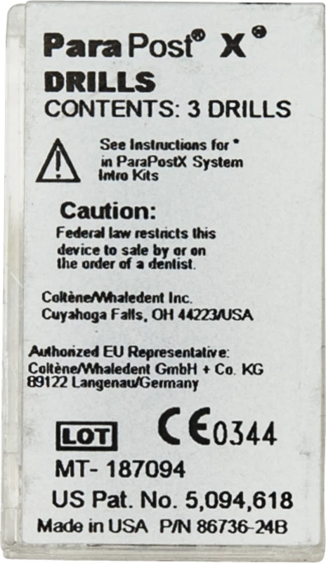 ParaPost® X Bohrer  Nachfüllpackung  3 Stück Ø 1,14 mm, blau