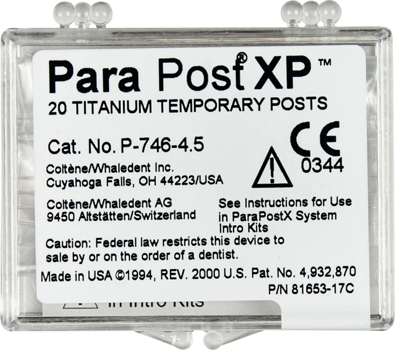 ParaPost® XP Temporärstifte  Packung  20 Stück Gr. 4,5
