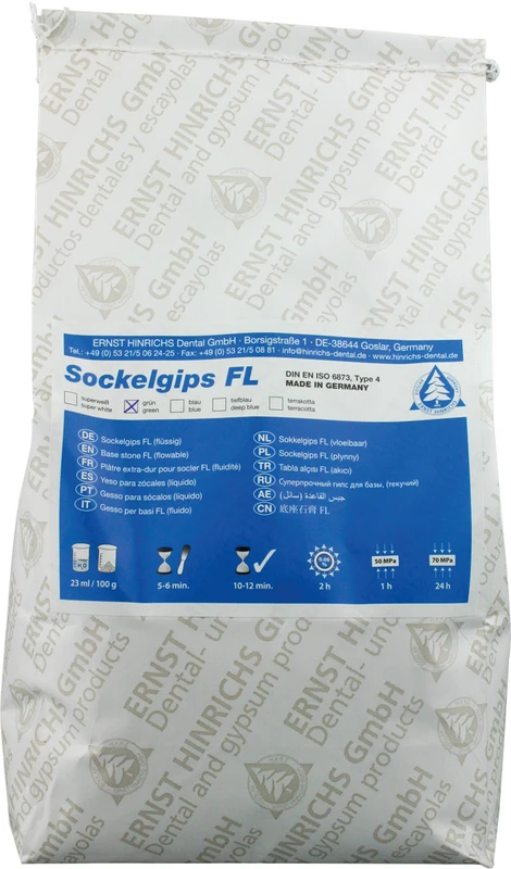 Sockelgips FL  Eimer  5 kg grün