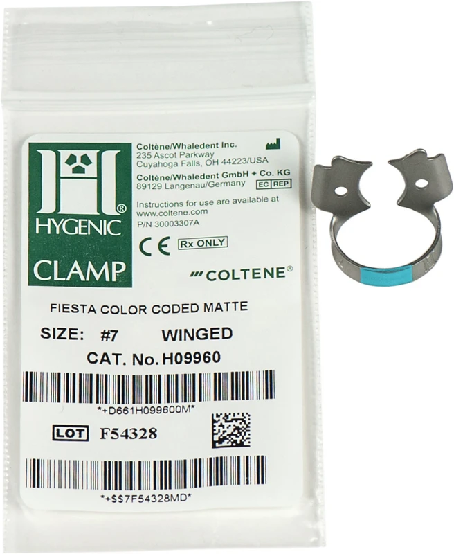 HYGENIC® Fiesta® Klammern  Stück  mit Flügel, für Molaren UK, 7
