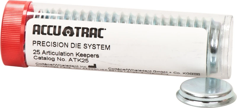 ACCU-TRAC  Packung  25 Artikulatorplatten, 25 Namensschilder, 25 Rückrufkarten