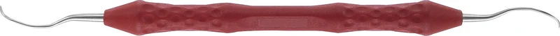 Gracey-Küretten AC  Stück  Figur 11\12, 175 mm, Prämolaren, Molaren, PEEK Griff, rot
