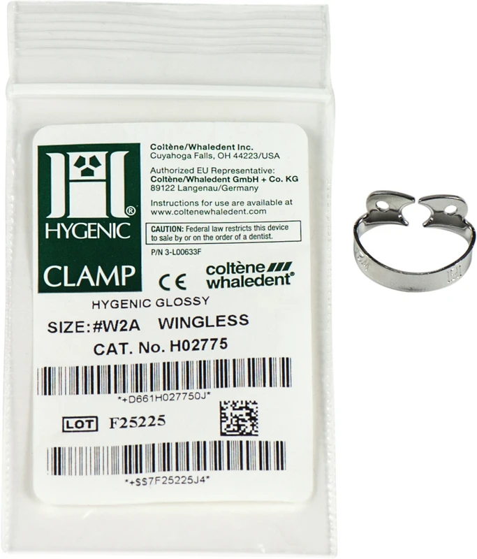 HYGENIC® Dental Dam Klammern  Stück  Klammer ohne Flügel für Prämolaren, UK, W2A