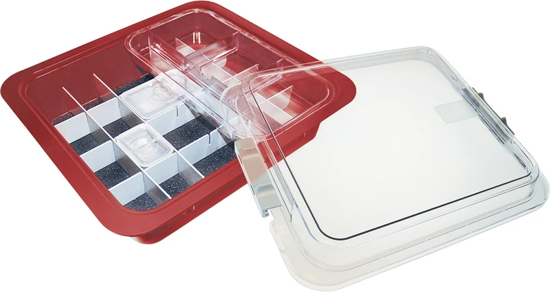 Komplette Materialwanne  Sortiment  1 Materialwanne rot inklusive Zubehör