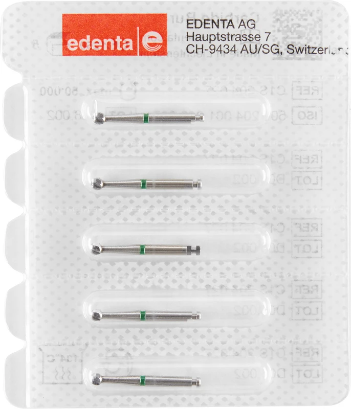 HM-Bohrer C1S  Packung  5 Stück grün, RA, Figur 001, ISO 027