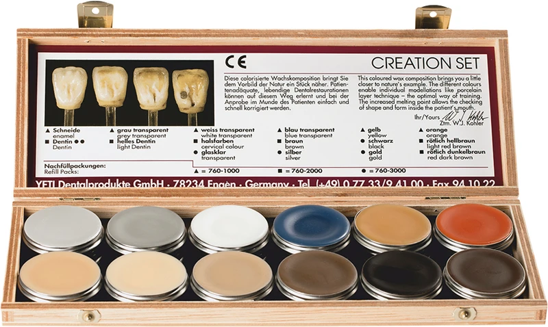 Creation Set  Set  12 x 8 g Wachs